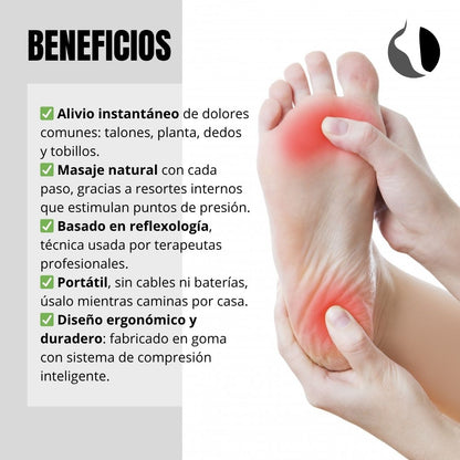 Sandalias de acupresión reflexología